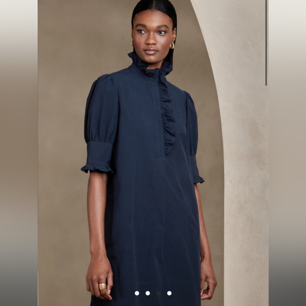 Banana Republic navy shirt dress. NWT.